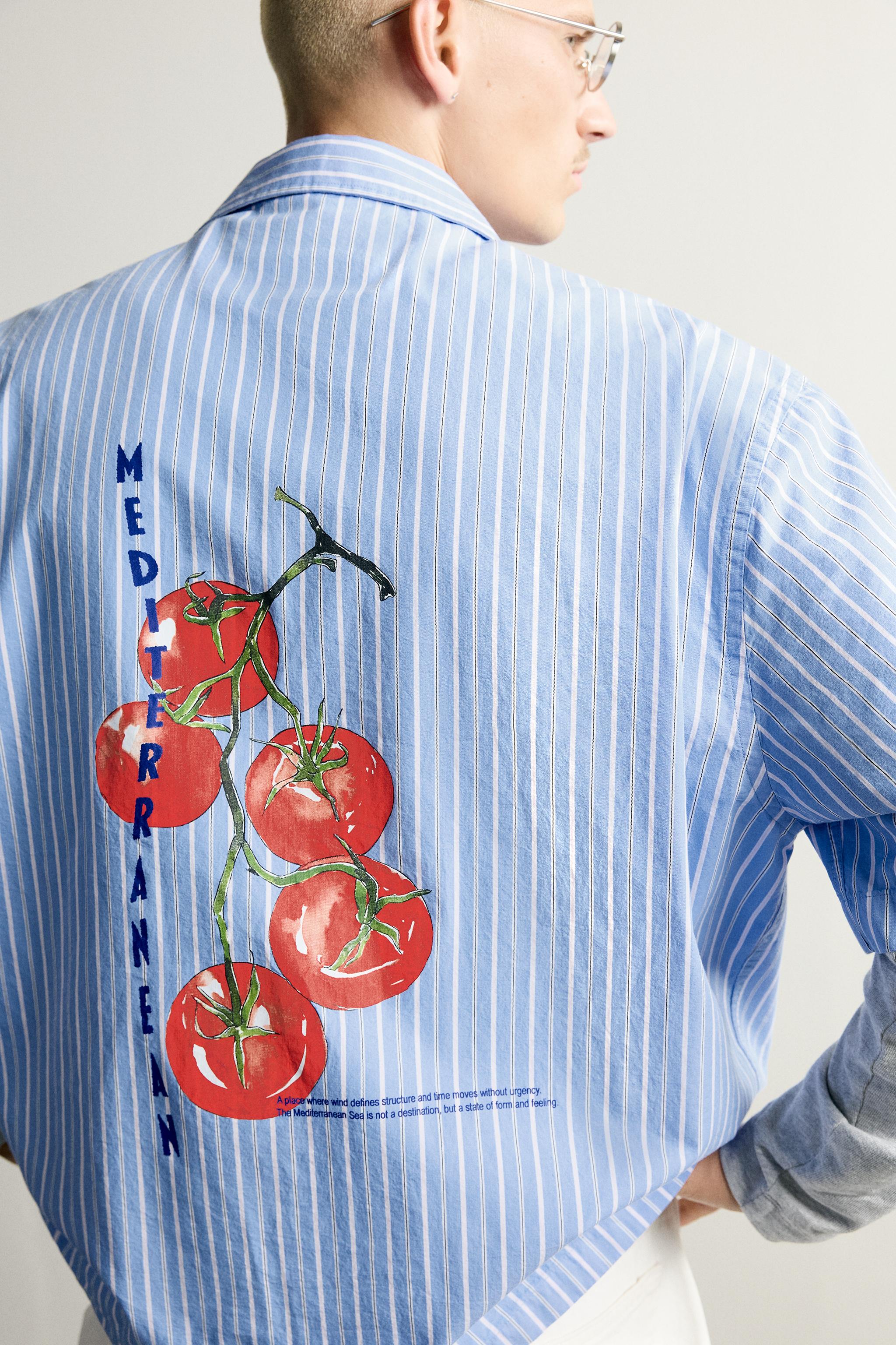 TOMATO PRINT POLO SHIRT
